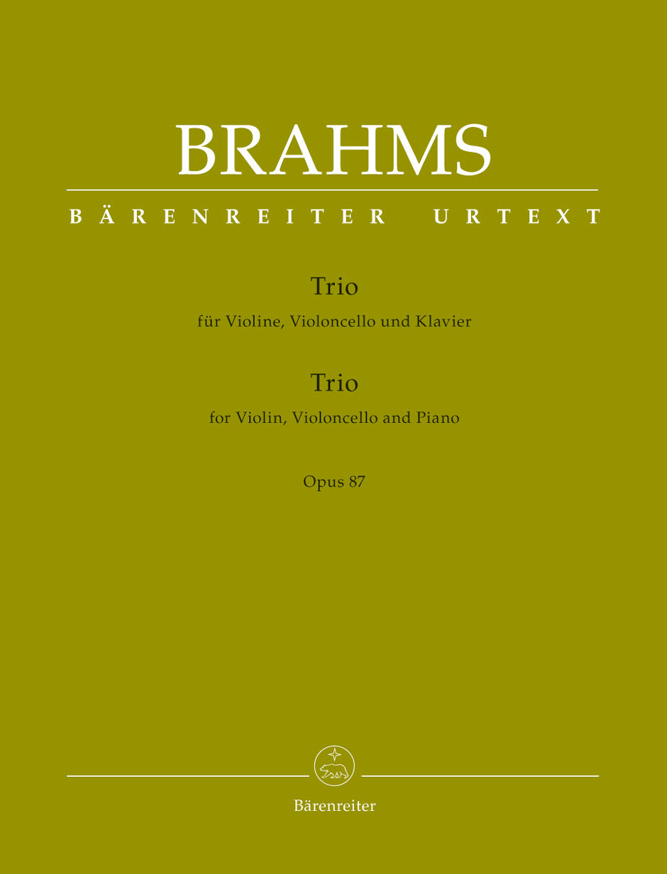 Brahms, Piano Trio No. 2 op. 87 (Barenreiter)