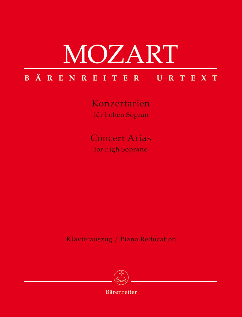 Mozart, Konzertarien (High Sop,Pf) (Barenreiter)