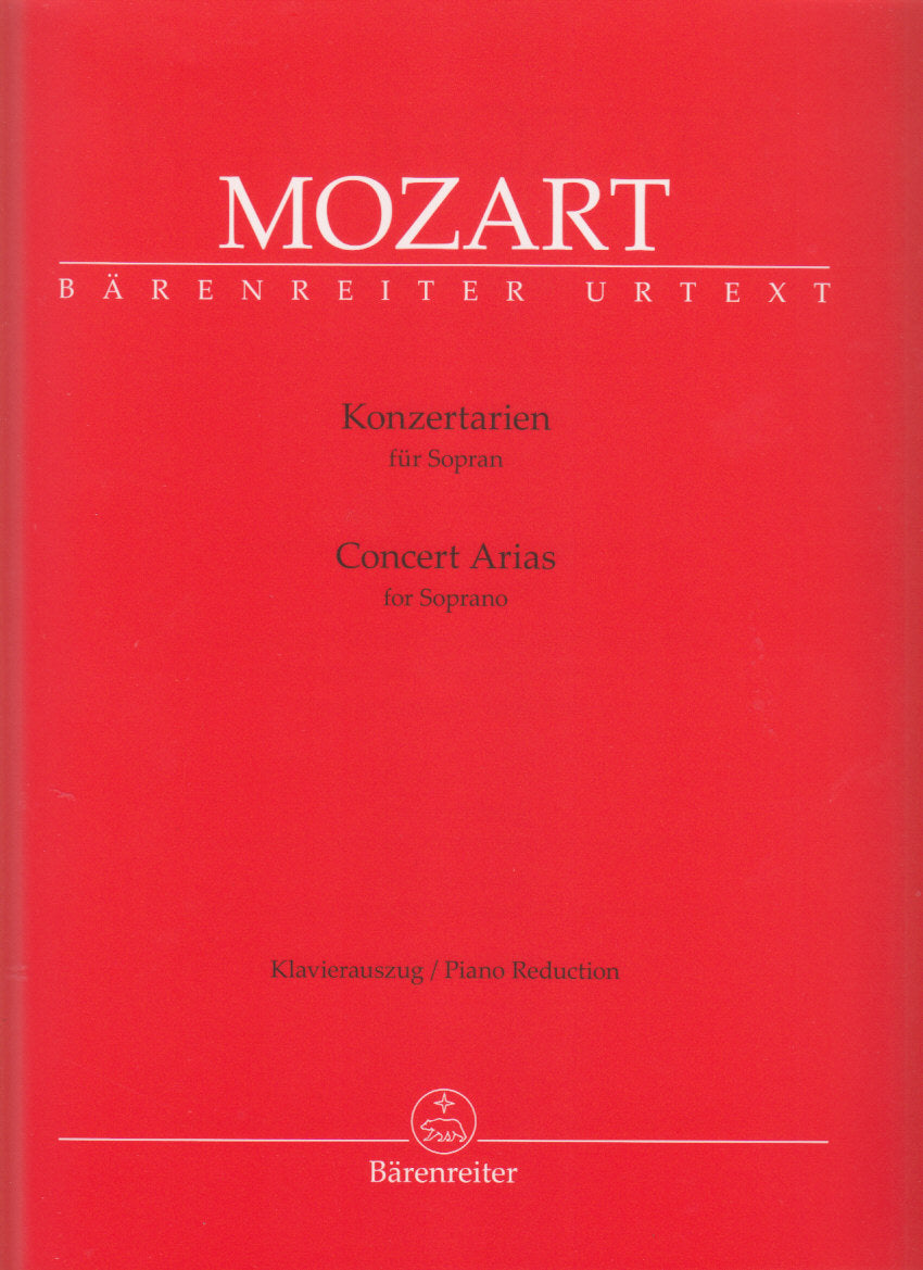 Mozart, Konzertarien (Sop,Pf) (Barenreiter)