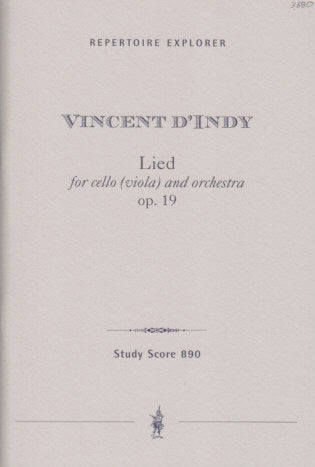 Indy,d', Lied op. 19 (Vc/Va,Orch) (Hoflich)