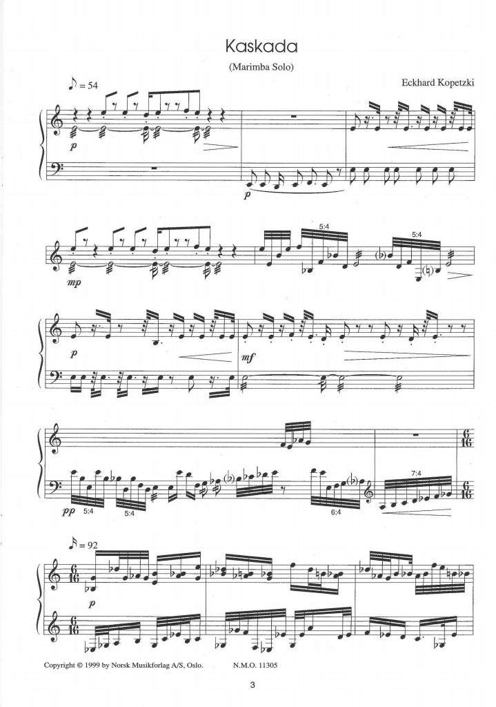 Kopetzki, Kaskada (Mar Solo) (Norsk)