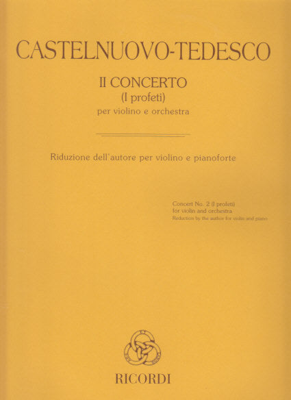 Castelnuovo-Tedesco, Concerto No. 2 (Ricordi)