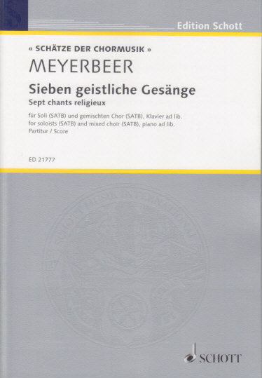 Meyerbeer, 7 Geistliche Gesange (Schott)