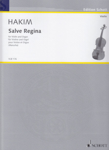 Hakim, Salve Regina (Vn,Org) (Schott)