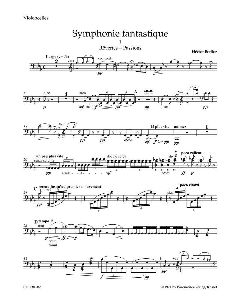 Berlioz, Symphonie fantastique Vc (Barenreiter)