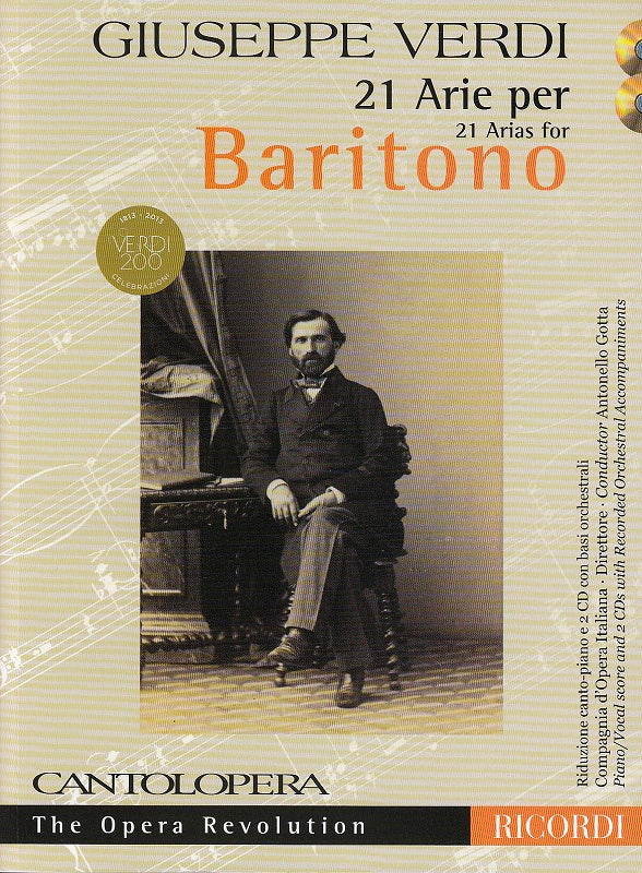 Verdi, 21 Arie per baritono (+2CDs) (Ricordi)