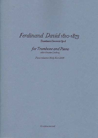 David, Concerto in Eb op. 4 (Lindberg) (Tarrodi, Edition)