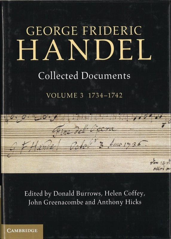 Hicks, G.F. Handel 3: 1734-1742 (Cambridge University Press)