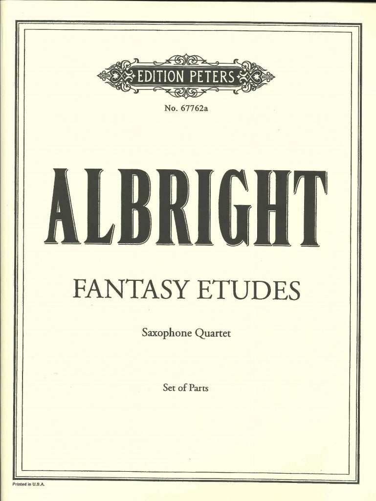 Albright, Fantasy Etudes (Parts) (Peters)