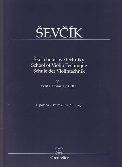 Sevcik, op. 1/1: School of Violin Tech. (Barenreiter)