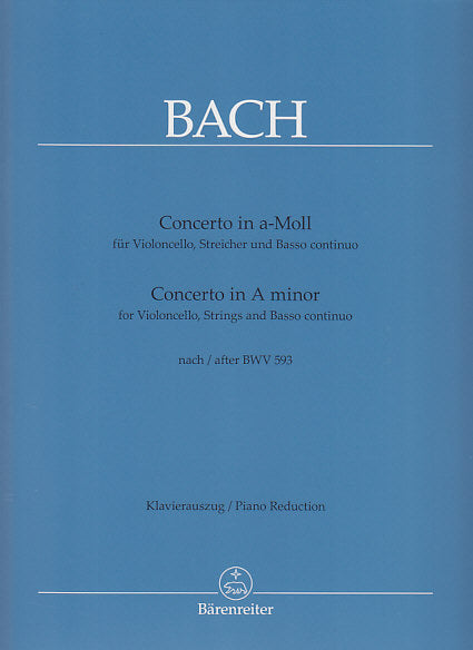 Bach, Concerto in a after BWV 593 (Barenreiter)