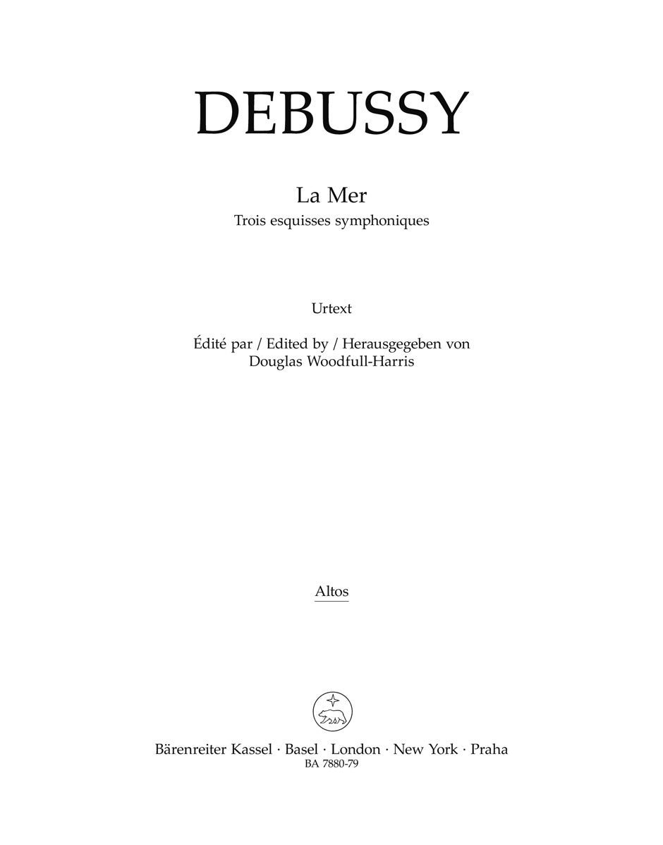 Debussy, La mer Viola (Barenreiter)