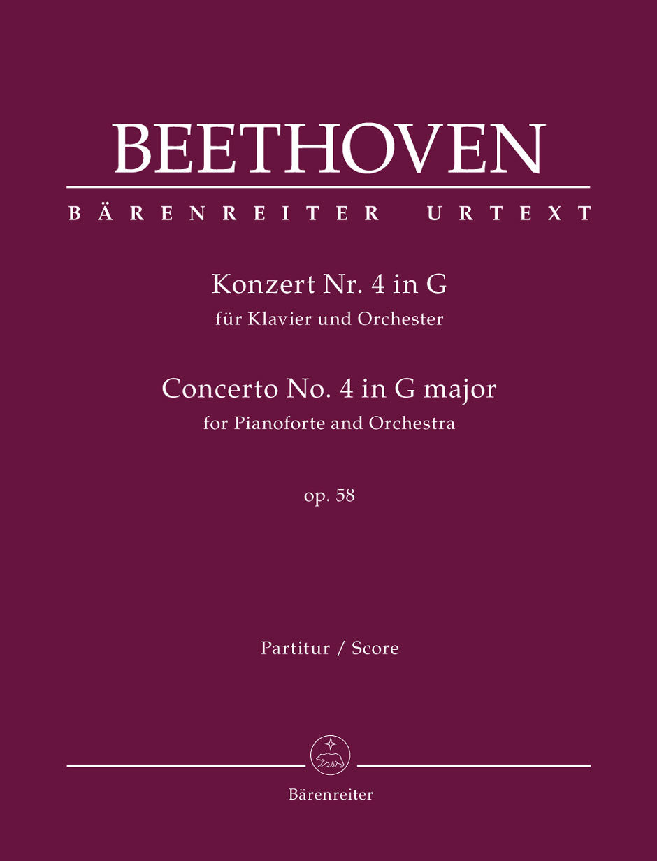 Beethoven, Concerto for Piano 4 Score (Barenreiter)