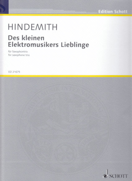 Hindemith, Des kleinen Elekromusikers (Schott)