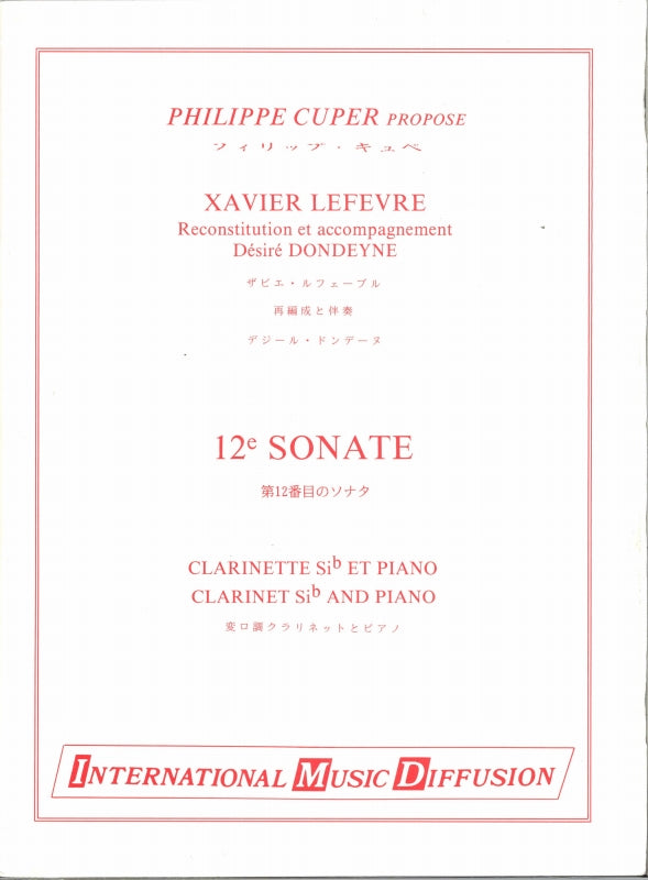 Lefevre, Sonate No. 12 (IMD (International Music Diffusion))