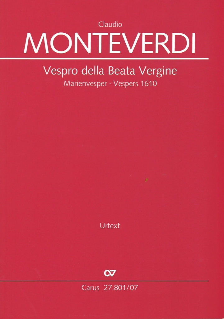 Monteverdi, Vespro della Beata Vergine (Carus)