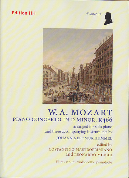 Mozart, Concerto KV 466 (Pf,Fl,Vn,Vc) (Edition HH)