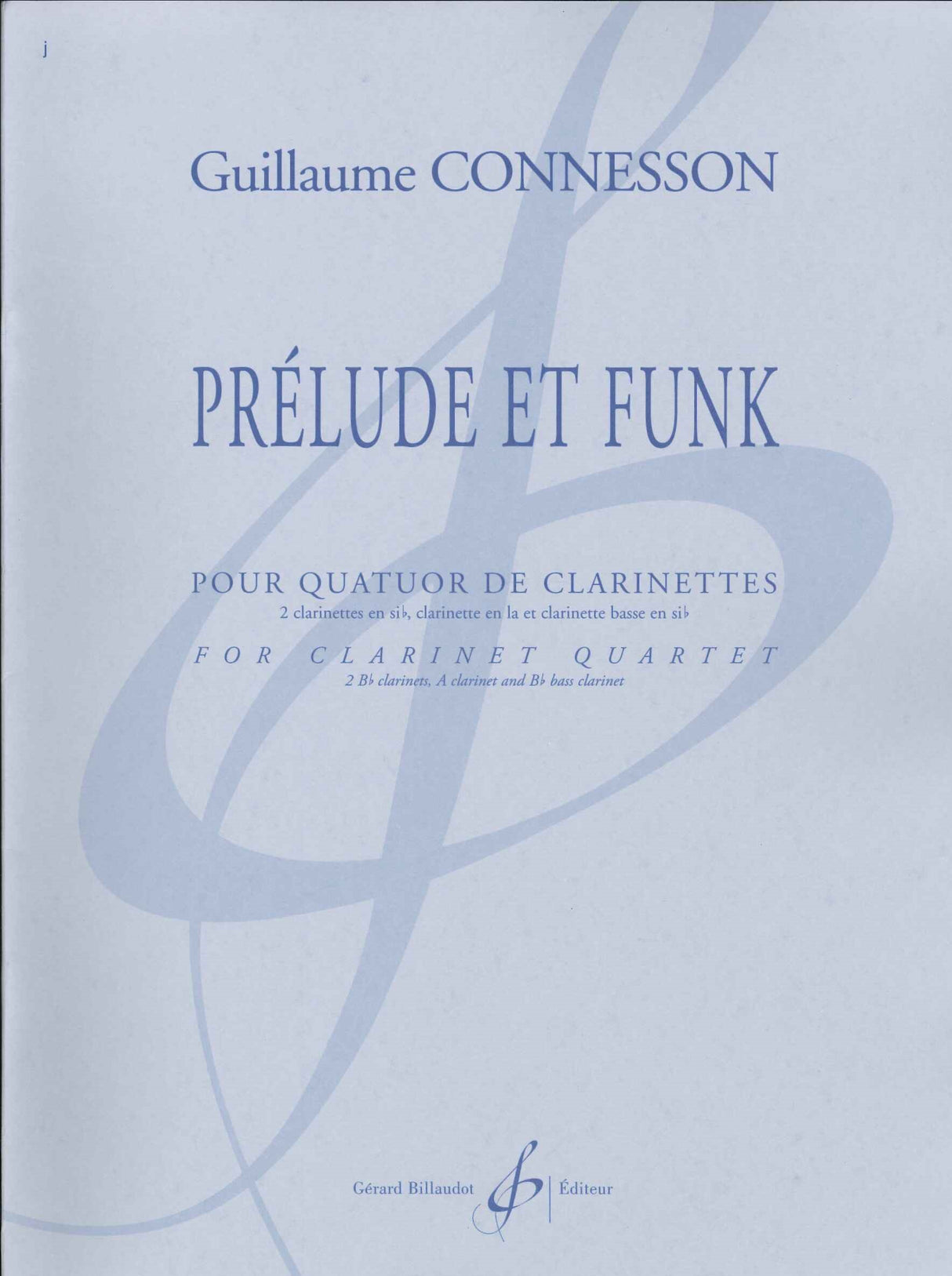 Connesson, Prelude et Funk (3Cl,BsCl) (Billaudot)