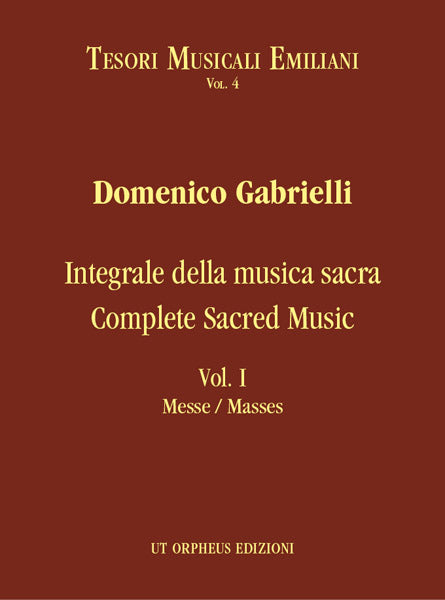 Gabrielli, Integrale della musica sac 1 (Ut Orpheus)