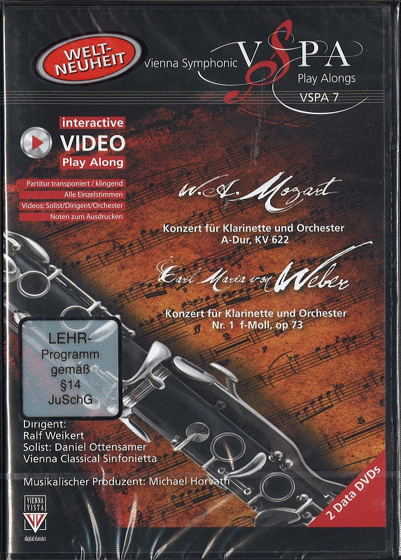 Mozart, Concerto KV 622 etc. (DVD-ROM) (Vienna Symphonic Play Along/Doblinger)