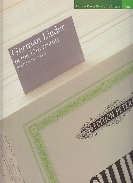 German Lieder of the 19th Century (M-L) (Peters)