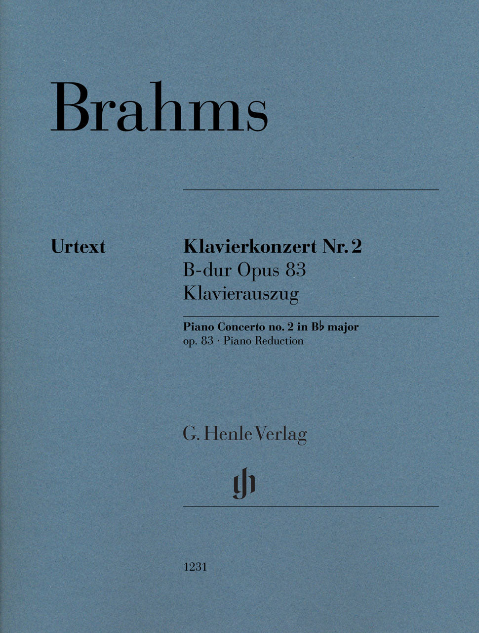 Brahms, Concerto No. 2 in Bb, op. 83 (Henle)