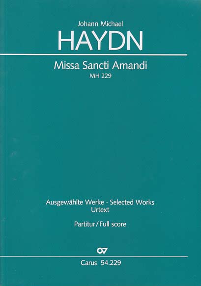 Haydn,M., Missa Sancti Amandi Full Score (Carus)