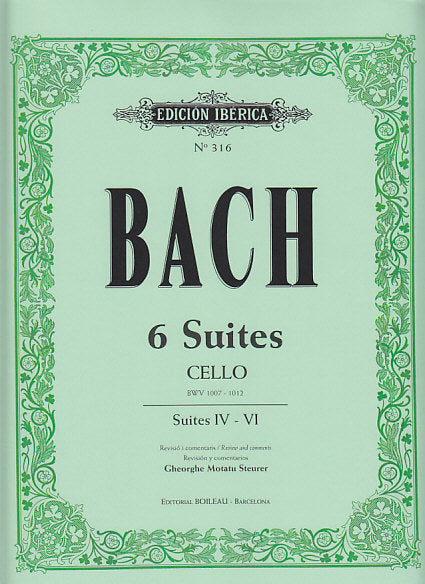 Bach, 6 Suites Cello, Suite IV - VI (Boileau)