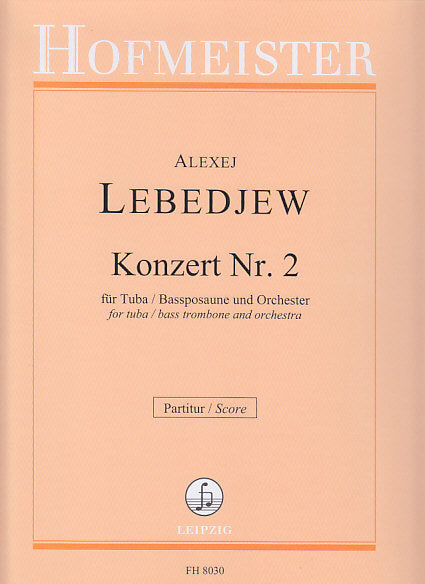 Lebedjew, Concerto No. 2 for Tuba Score (Hofmeister)