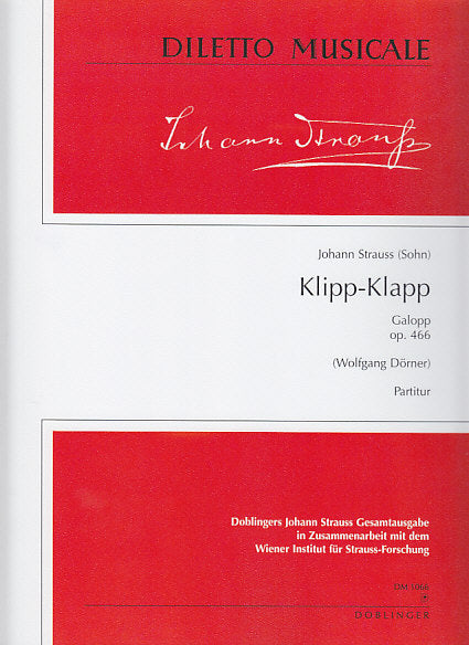Strauss,J., Klipp-Klapp op. 466 (Score) (Doblinger)