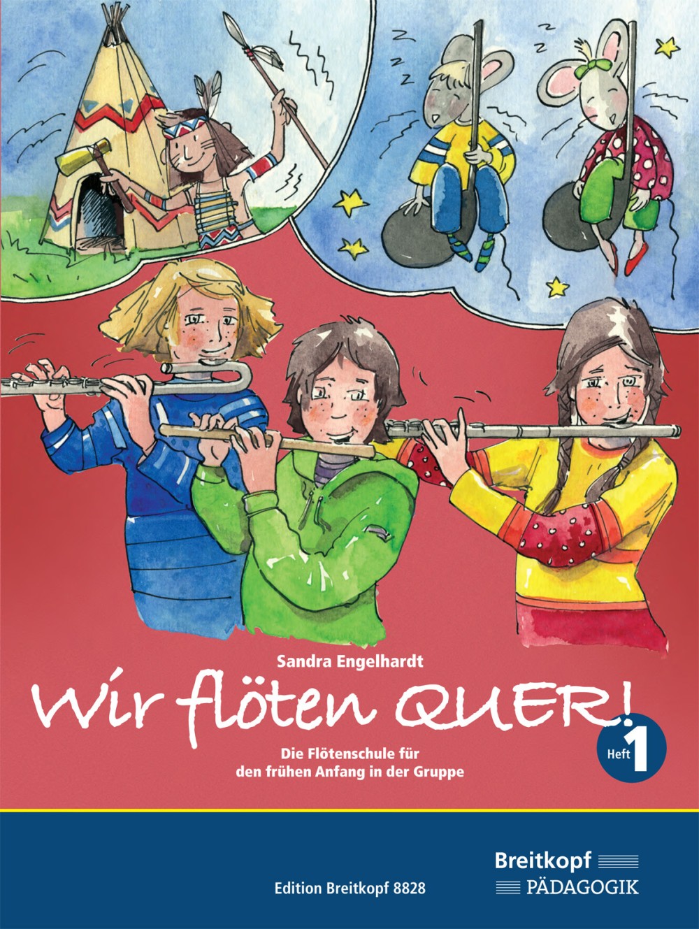 Engelhardt, Wir floten QUER, 1 (+CD-ROM) (Breitkopf)