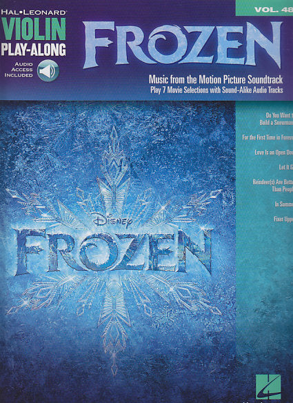 Frozen: Violin Play-Along 48 (Hal Leonard)