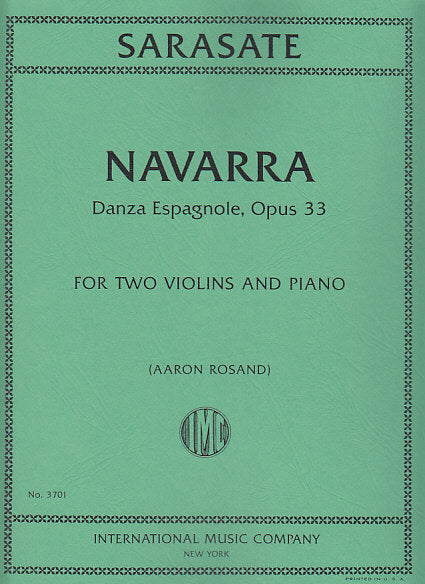 Sarasate, Navarra op. 33 (2Vn,Pf) (IMC)