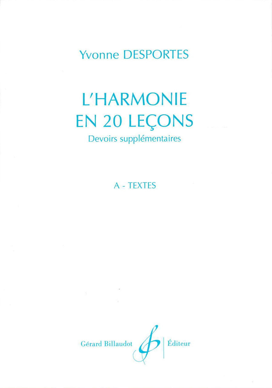 Desportes, Devoirs supplement. Textes (Billaudot)