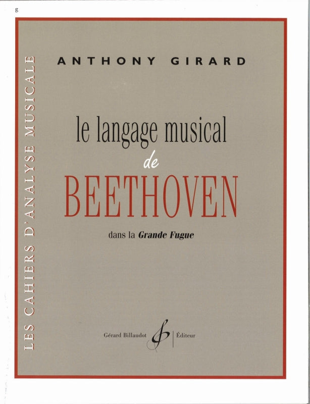 Girard, Langage musical de Beethoven (Billaudot)