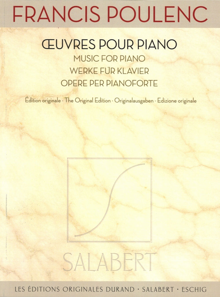 Poulenc, Oeuvres pour piano (Salabert/Durand/Eschig)