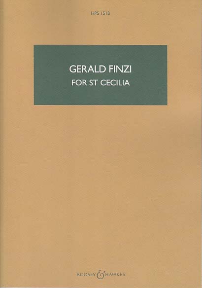 Finzi, For St. Cecilia op. 30 (Boosey)