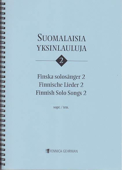 Finnish Solo Songs 2 (Sop/Ten) (Fennica Gehrman)