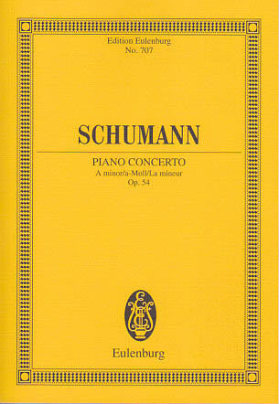 Schumann, Concerto for Piano op. 54 (Eulenburg)