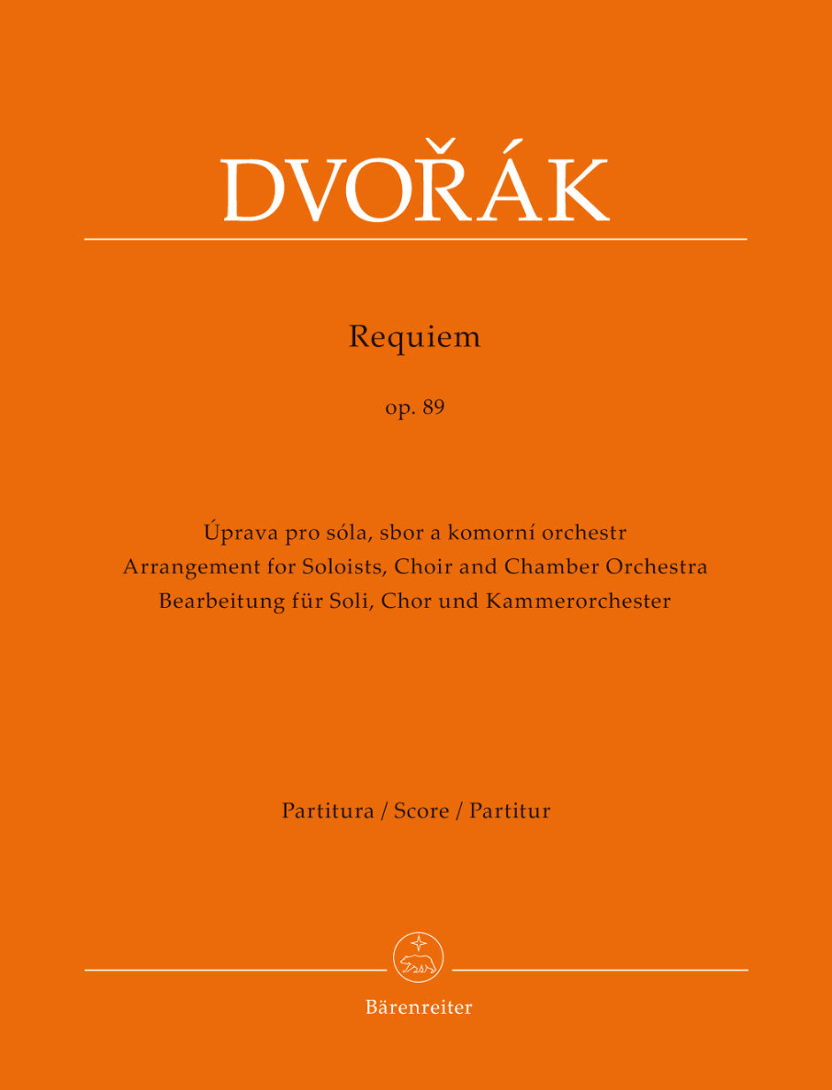 Dvorak, Requiem (arr.) Full Score (Barenreiter)