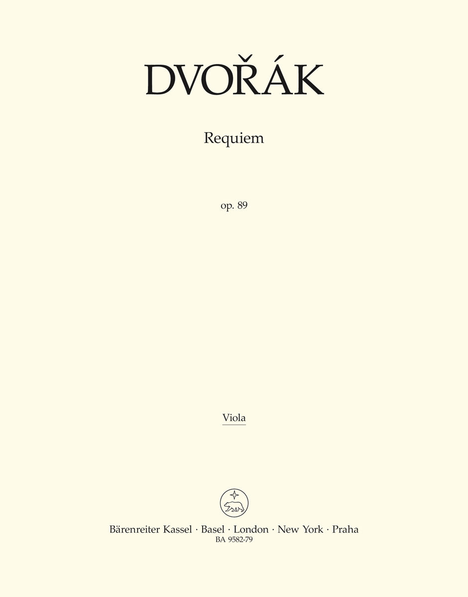Dvorak, Requiem (arr.) Viola (Barenreiter)