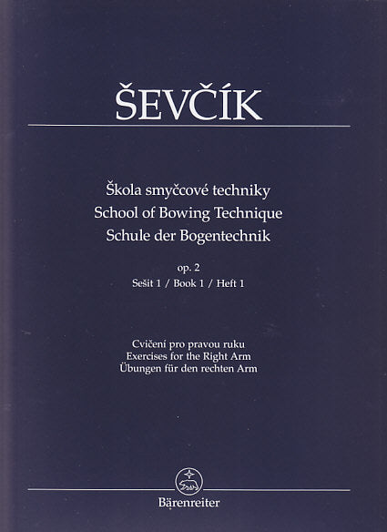 Sevcik, op. 2 Bk 1 School of Bowing Tech (Barenreiter)
