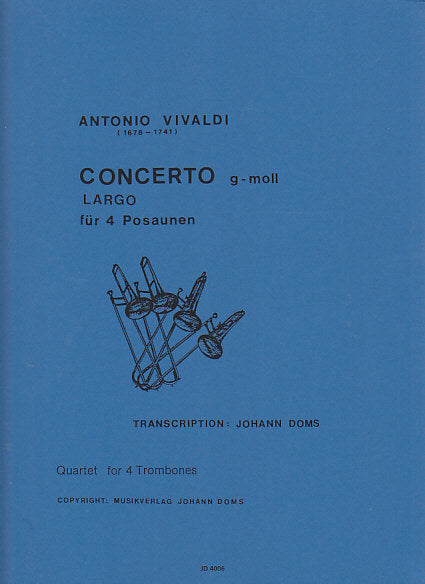 Vivaldi, Concerto, Largo in g (4Tbn) (J.Doms)