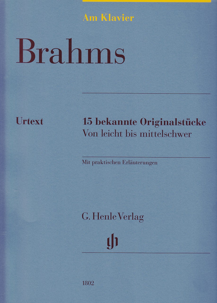 Brahms, 15 bekannte Originalstucke (Henle)