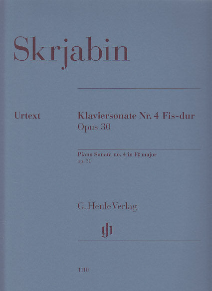Scriabin, Sonata No. 4 in F# op. 30 (Henle)