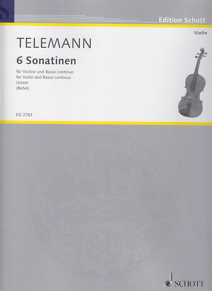 Telemann, 6 Sonatinen (Vn,Bc) (Schott)