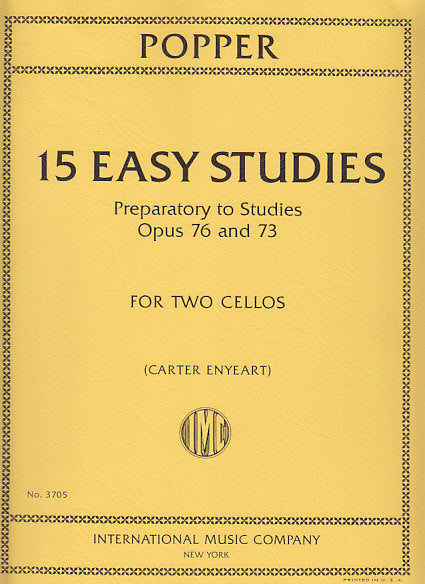 Popper, 15 Easy Studies (IMC)
