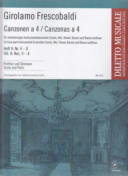 Frescobaldi, Canzonen a 4 II: 5-10 (Doblinger)