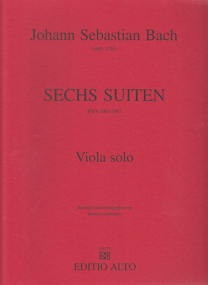 Bach, 6 Suiten BWV 1007-12 (Va Solo) (Editio Alto)