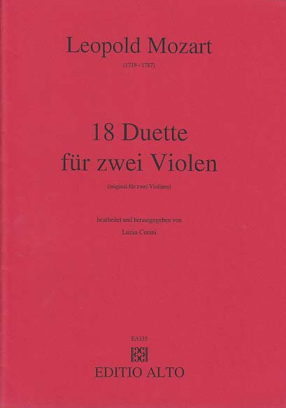 Mozart,L., 18 Duets (2Va) (Editio Alto)